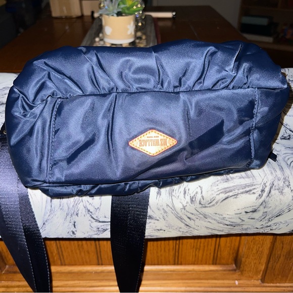 MZ Wallace Chelsea Top Handle & Crossbody Tote in Navy Blue Dawn Rec w/dustbag - Picture 10 of 11